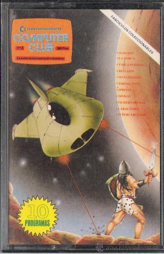 Videojuegos y consolas: COMPUTER CLUB COMMODORE N&ordm; 3 CASSETTE CON 10 PROGRAMAS - Foto 1