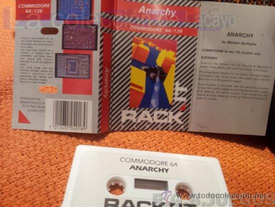Videojuegos y consolas: JUEGO CASETE CINTA COMMODORE 64/128 ANARCHY - Foto 1