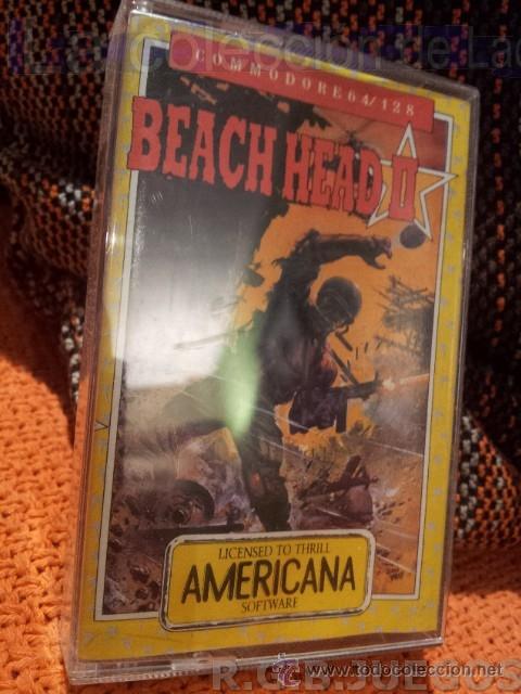 Videojuegos y consolas: JUEGO CASETE CINTA COMMODORE 64/128 BEACH HEAD II - Foto 2