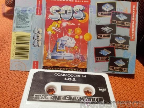 Videojuegos y consolas: JUEGO CASETE CINTA COMMODORE 64/128 S.O.S. - Foto 1