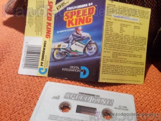 Videojuegos y consolas: JUEGO CASETE CINTA COMMODORE 64/128 SPEED KING - Foto 1