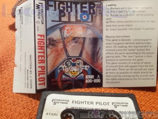 Videojuegos y consolas: JUEGO CASETE CINTA COMMODORE 64/128 FIGHTER PILOT - Foto 1
