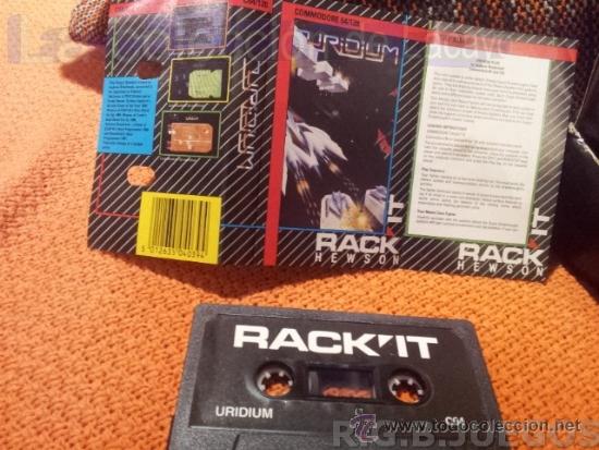 Videojuegos y consolas: JUEGO CASETE CINTA COMMODORE 64/128 URIDIUM RACK IT - Foto 1