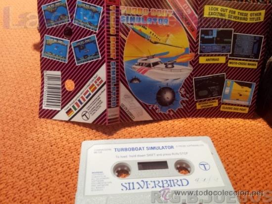 Videojuegos y consolas: JUEGO CASETE CINTA COMMODORE 64/128 TURBOBOAT SIMULATOR - Foto 1