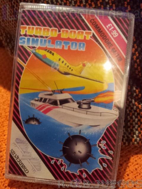 Videojuegos y consolas: JUEGO CASETE CINTA COMMODORE 64/128 TURBOBOAT SIMULATOR - Foto 2