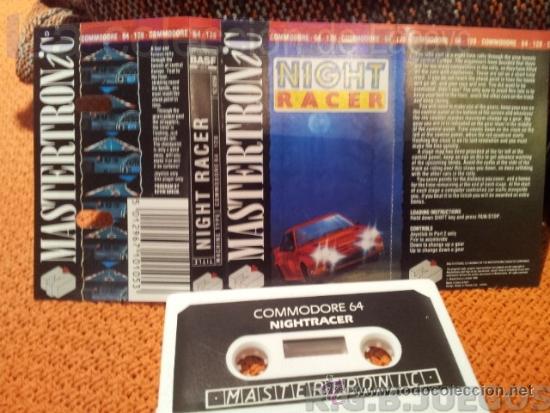 Videojuegos y consolas: JUEGO CASETE CINTA COMMODORE 64/128 NIGHT RACER - Foto 1