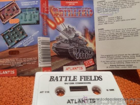 Videojuegos y consolas: JUEGO CASETE CINTA COMMODORE 64/128 BATTLE FIELD - Foto 1