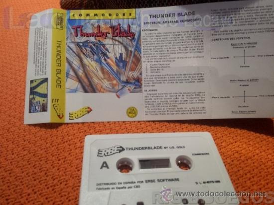 Videojuegos y consolas: JUEGO CASETE CINTA COMMODORE 64/128 THUNDERBLADE - Foto 1