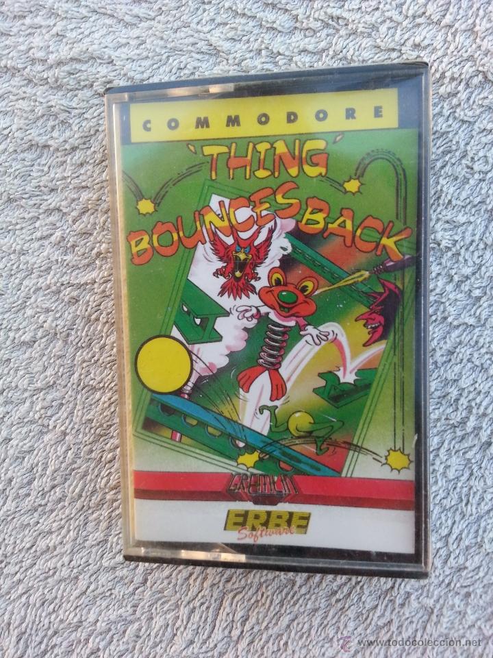 Videojuegos y consolas: THING BOUNCES BACK - CINTA CASETE JUEGO COMMODORE - PRECINTADA - Foto 1