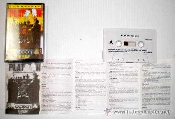 Videojuegos y consolas: Platoon [Ocean Software] 1987 Erbe Software [Commodore 64 C64] - Foto 2