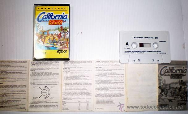 Videojuegos y consolas: California Games [Epyx] 1987 US Gold / Erbe Software [Commodore 64 C64] - Foto 2