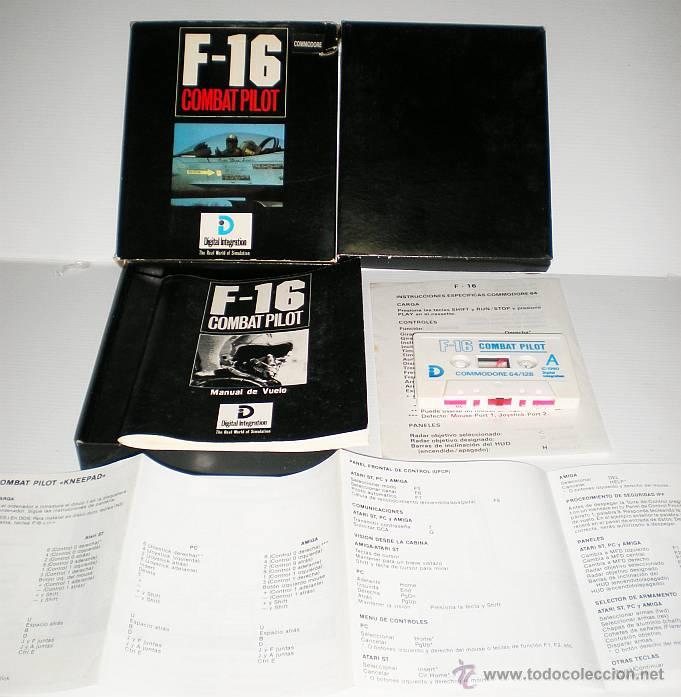 Videojuegos y consolas: F16 COMBAT PILOT [DIGITAL INTEGRATION] 1989 [COMMODORE 64 C64] - Foto 2