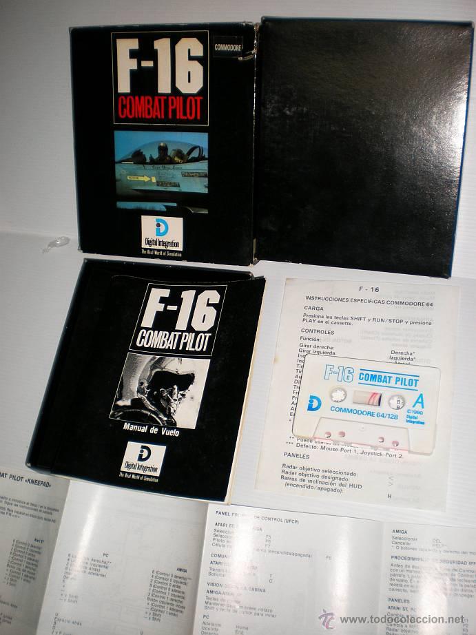 Videojuegos y consolas: F16 COMBAT PILOT [DIGITAL INTEGRATION] 1989 [COMMODORE 64 C64] - Foto 3