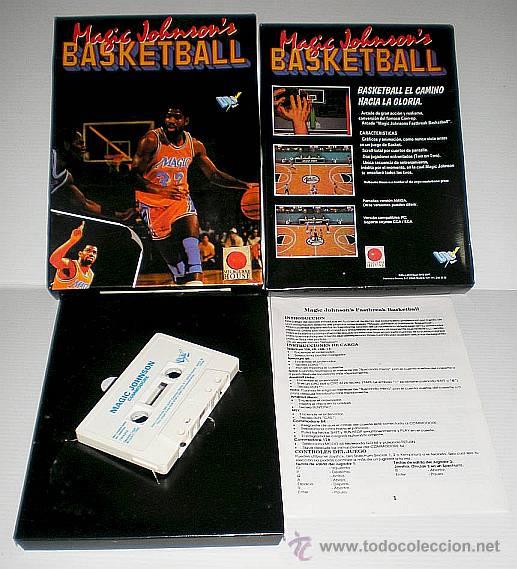 Videojuegos y consolas: Magic Johnson&acute;s Basketball [Melbourne House] 1990 [Dro Soft] [COMMODORE 64 C64] - Foto 2