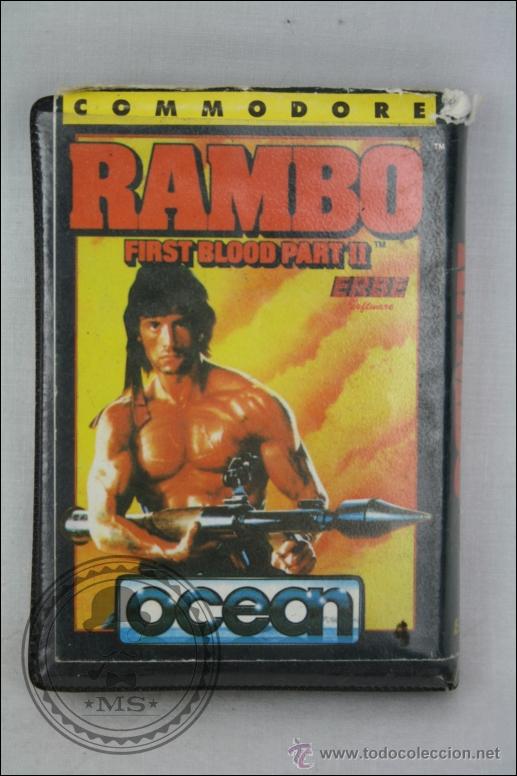 Videojuegos y consolas: Cinta / Juego para Commodore - Rambo. First Blood Part II - Ocean / Erbe - Foto 3