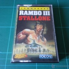 Videojuegos y Consolas: RAMBO III OCEAN COMMODORE 64 C64 JUEGO. Lote 48018373
