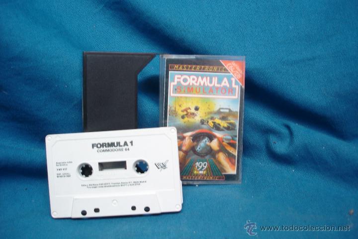 Videojuegos y consolas: - FORMULA 1 SIMULATOR - COMMODORE 64/ 128 - MASTERTRONIC 1987 - MUY DIFICIL - Foto 1