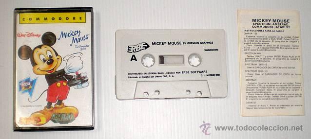 Videojuegos y consolas: Mickey Mouse [Gremlin Graphics] 1988 Erbe Software [Commodore 64 C64] Walt Disney - Foto 2