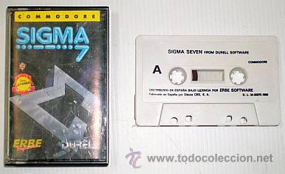 Videojuegos y consolas: Sigma 7 [Seven] from Durell Software - 1986 - Erbe Software [Commodore 64 C64] - Foto 2