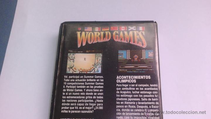 Videojuegos y consolas: commodore juego  world games en en estuche - Foto 2
