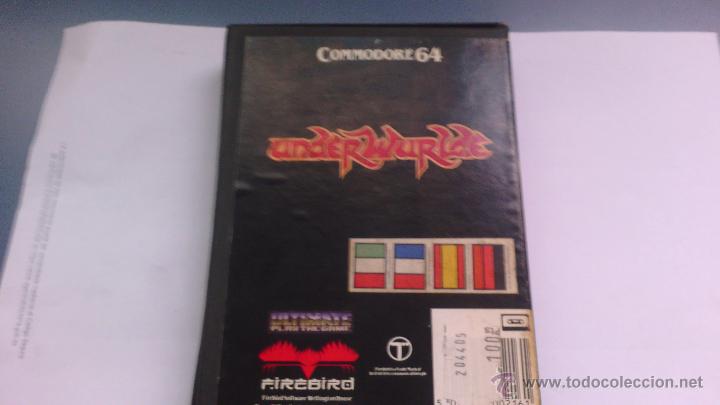 Videojuegos y consolas: juego para commodore  underwurlde caj grande carton - Foto 4