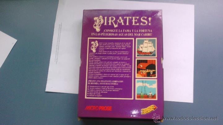 Videojuegos y consolas: juego para commodore pirates  caja grande con mapa  unico en tc - Foto 2