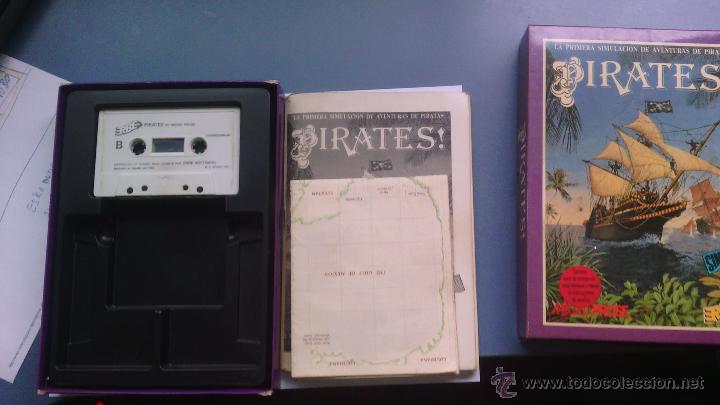 Videojuegos y consolas: juego para commodore pirates  caja grande con mapa  unico en tc - Foto 4