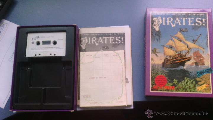 Videojuegos y consolas: juego para commodore pirates  caja grande con mapa  unico en tc - Foto 5