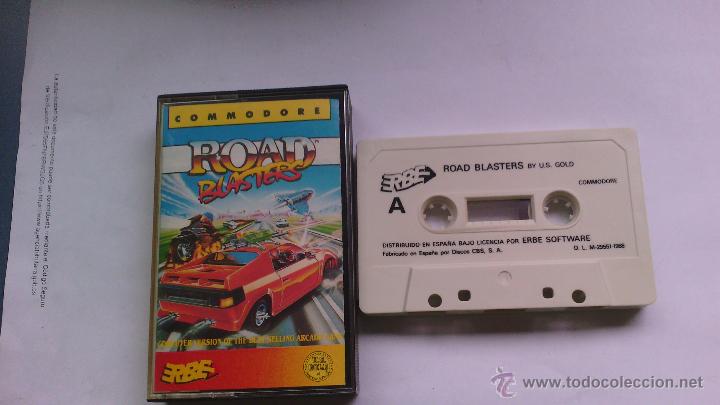 Videojuegos y consolas: juego para  commodore road blasters - Foto 1