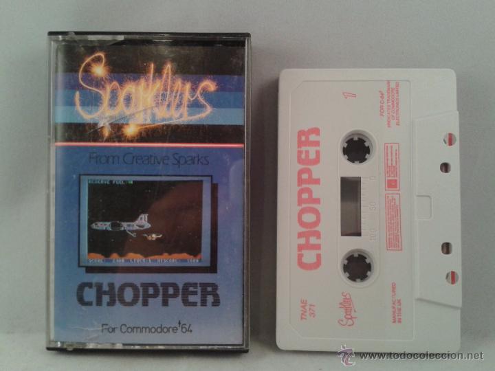 Videojuegos y consolas: C64 COMMODORE 64/128 SPARKLERS CHOPPER DIFICIL! R1437 - Foto 1