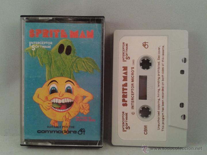 Videojuegos y consolas: C64 COMMODORE 64/128 SPRITE MAN INTERCEPTOR R1439 - Foto 1