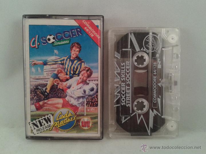 Videojuegos y consolas: C64 COMMODORE 64/128 4 SOCCER SIMULATORS CODE MASTER R1476 - Foto 1