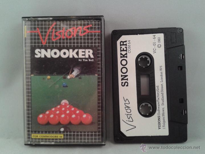 Videojuegos y consolas: C64 COMMODORE 64/128 VISIONS SNOOKER TIM BELL R1492 - Foto 1