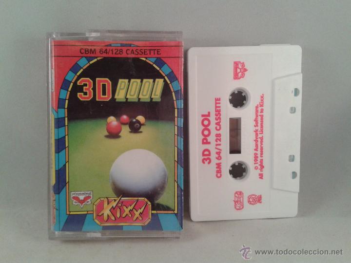 Videojuegos y consolas: C64 COMMODORE 64/128 3D POOL KIXX R1537 - Foto 1