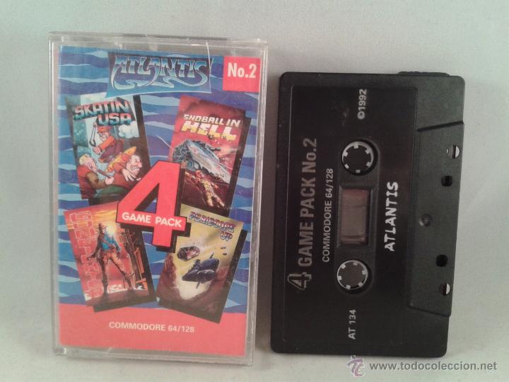 Videojuegos y consolas: C64 COMMODORE 64/128 4 GAME PACK R1544 - Foto 1