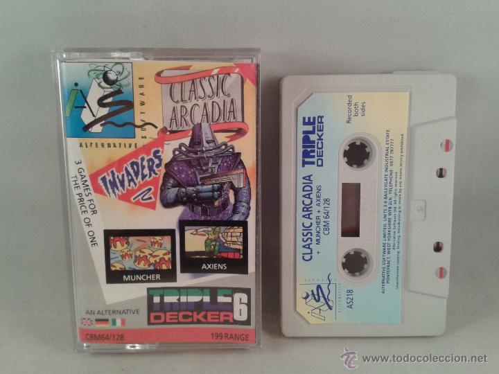Videojuegos y consolas: C64 COMMODORE 64/128 CLASSIC ARCADIA 3 GAMES!!C R154 - Foto 1