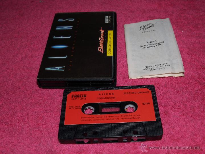 Videojuegos y consolas: C64 PROEIN COMMODORE 64 ALIENS THE COMPUTER GAME ESTUCHE VERSION ESPA&Ntilde;OLA - Foto 1
