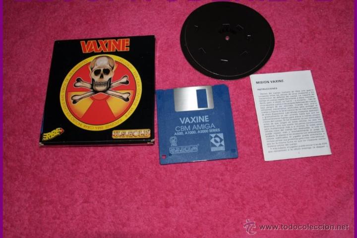 Videojuegos y consolas: GAME FOR COMMODORE AMIGA U.S.GOLD VAXINE SPANISH VERSION - Foto 1