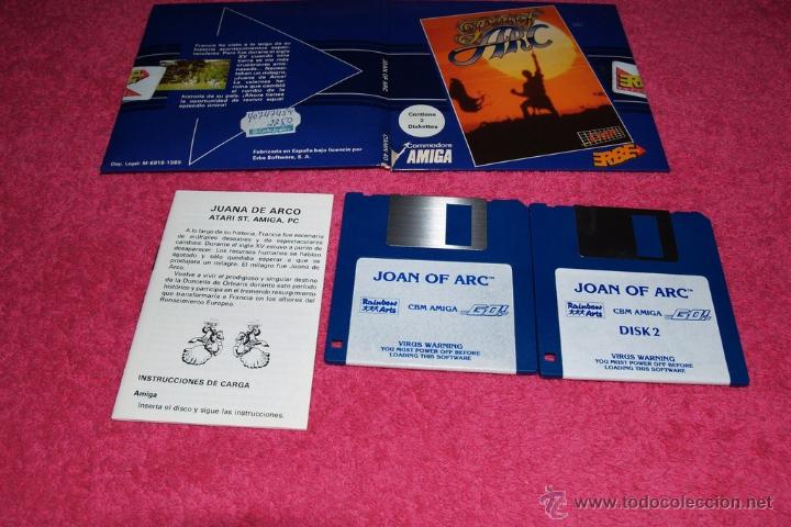 Videojuegos y consolas: GAME FOR COMMODORE AMIGA ERBE JOAN OF ARC SPANISH VERSION COMPLET - Foto 1