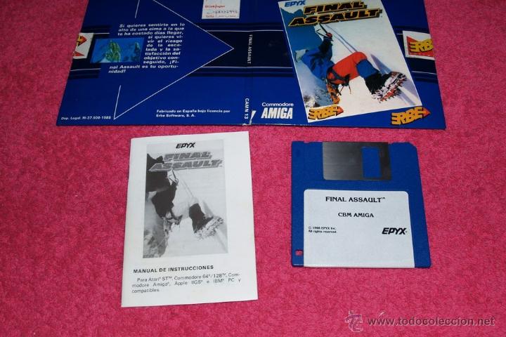 Videojuegos y consolas: GAME FOR COMMODORE AMIGA EPYX 1988 FINAL ASSAULT SPANISH VERSION COMPLET - Foto 1