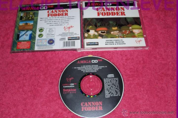 Videojuegos y consolas: GAME FOR AMIGA CD32 CANNON FODDER EN MUY BUEN ESTADO - Foto 1