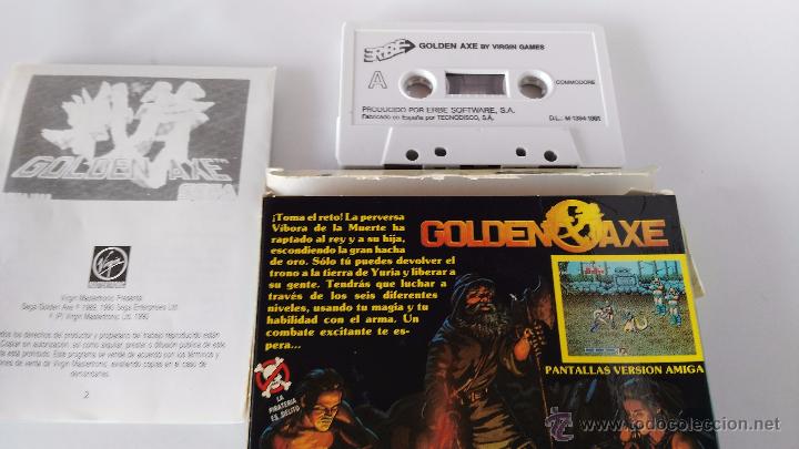 Videojuegos y consolas: juego para commodore 64 golden axe completo - Foto 3