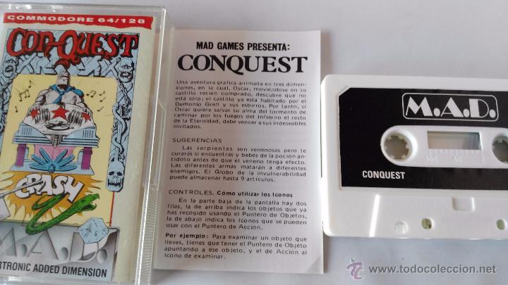 Videojuegos y consolas: commodore 64 juego conquest - Foto 1