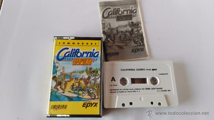 Videojuegos y consolas: commodore 64 juego  california games - Foto 1