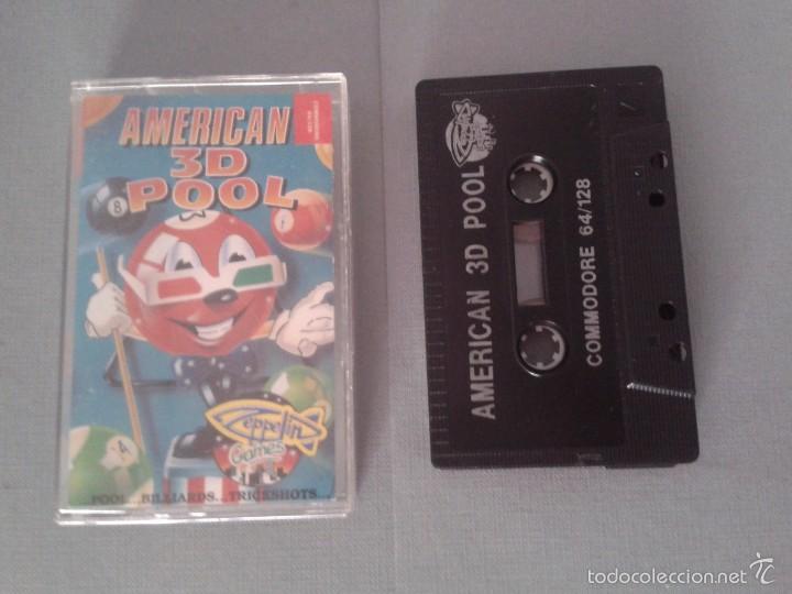 Videojuegos y consolas: C64 COMMODORE 64/128 AMERICAN 3D POOL ZEPPELIN GAMES R4493 - Foto 1