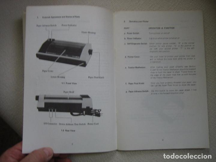 Videojuegos y consolas: Manual  Commodore  Computers MPS-801 dot matrix printer. Impresora - Foto 6