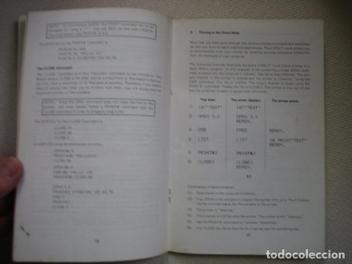Videojuegos y consolas: Manual  Commodore  Computers MPS-801 dot matrix printer. Impresora - Foto 8