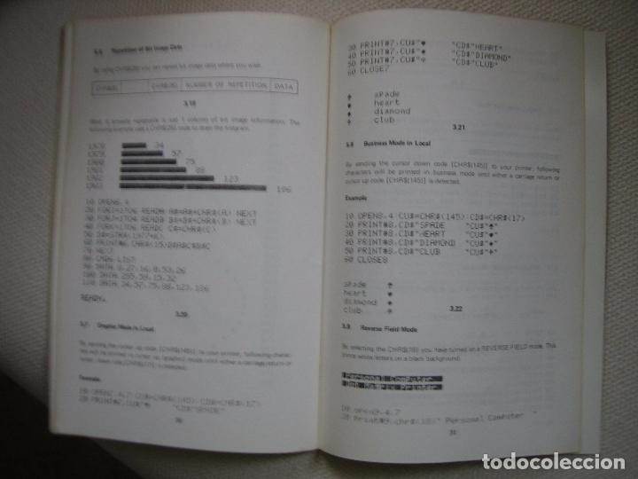 Videojuegos y consolas: Manual  Commodore  Computers MPS-801 dot matrix printer. Impresora - Foto 9