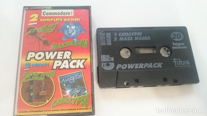 Videojuegos y consolas: POWERPACK 20.Mazemania y Ant attack... COMMODORE 64 128 CMB 64 C64 PAL - Foto 1