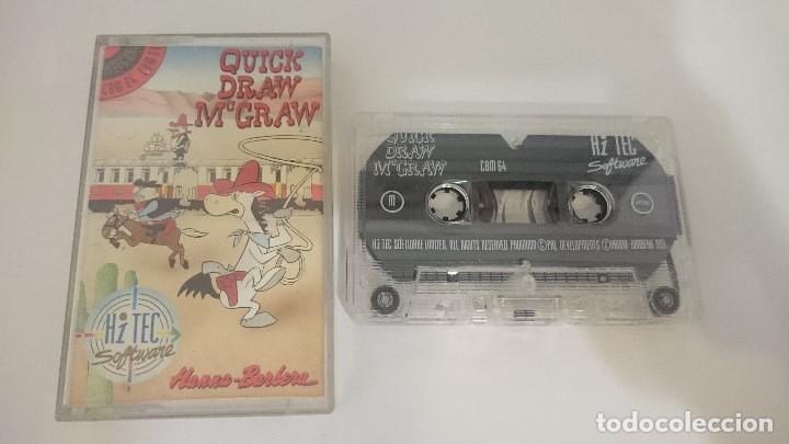 Videojuegos y consolas: QUICK DRAW MACGRAW MAC GRAW JUEGO CASSETTE COMMODORE 64 128 CMB 64 C64 PAL - Foto 1